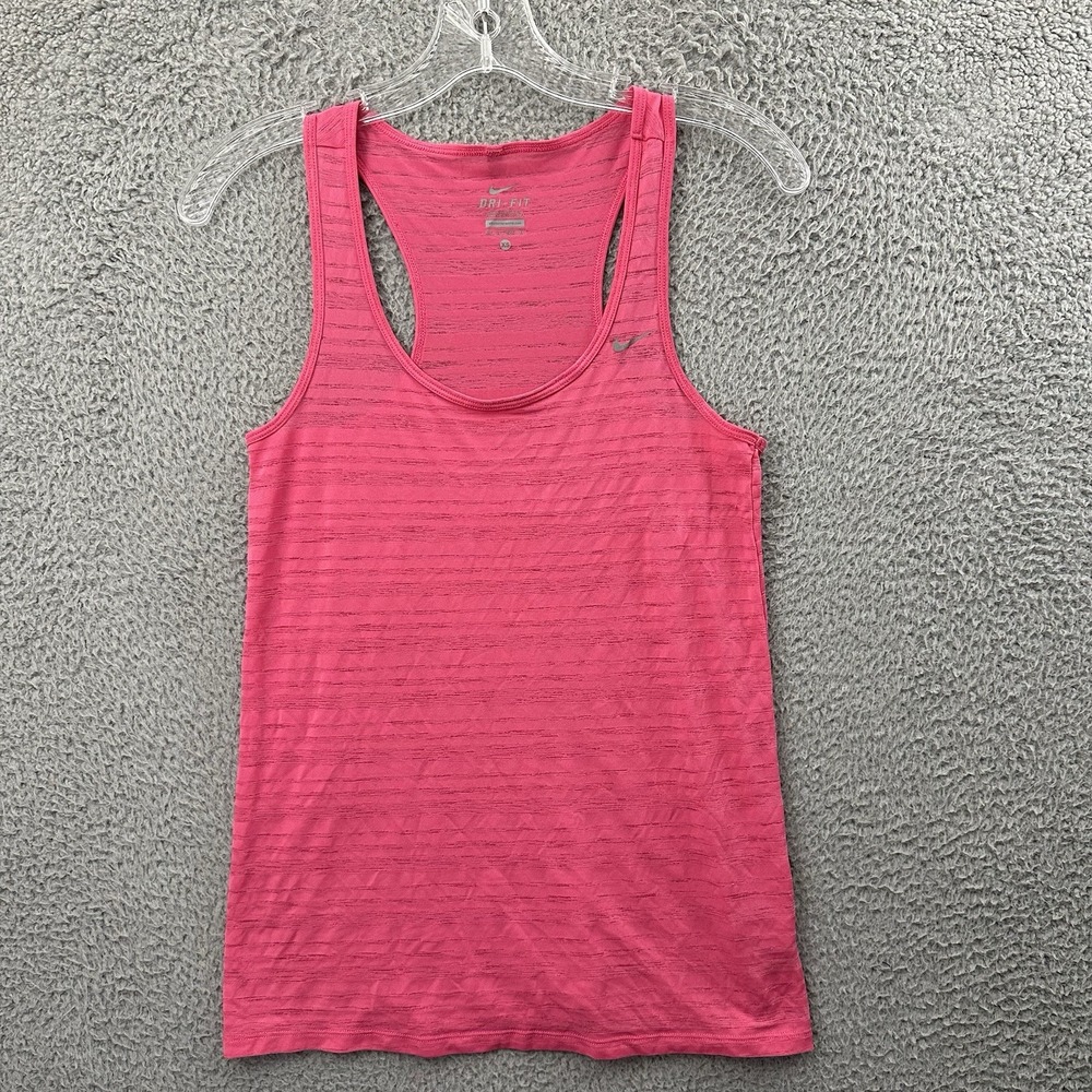 Nike Tank Dri Fit Tank Top Pink Athletic Burnout Running‎ Workout Women's XS